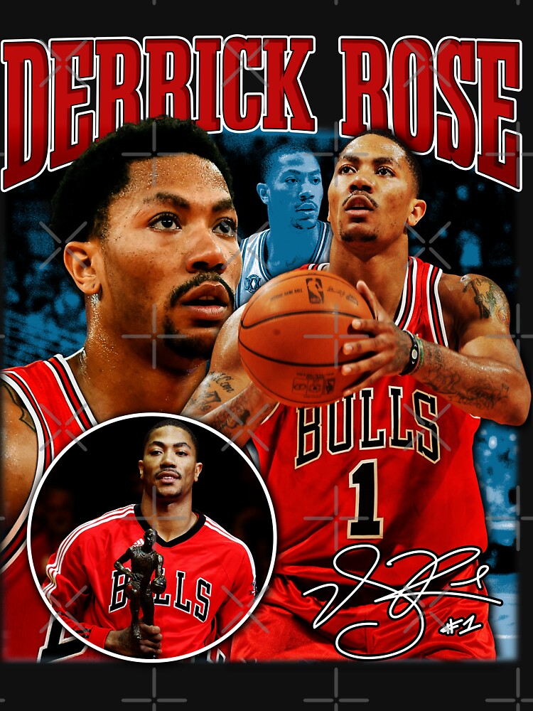Derrick Rose MVP Chicago Basketball Signature Vintage Retro 80s 90s Bootleg  Rap Style Active T-Shirt for Sale by Isabella Heller (316)