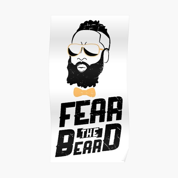 James Harden Fear the Beard Poster