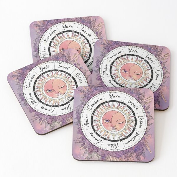 Item preview, Wheel of the Year - witchcraft altar decoration designed and sold by CuriosumArt.