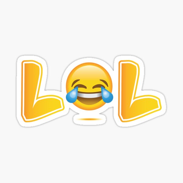 Lol Emoji Sticker By Litsam Redbubble