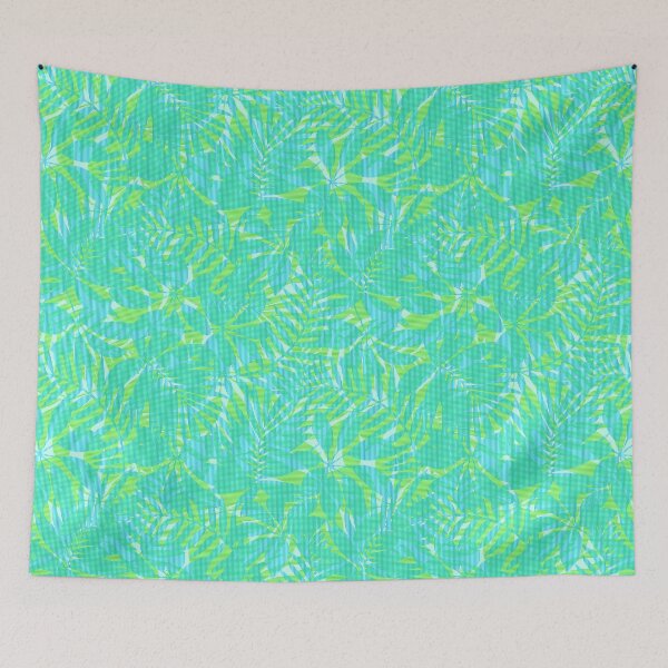 Item preview, Striped tropical leaves designed and sold by AdamFahey.