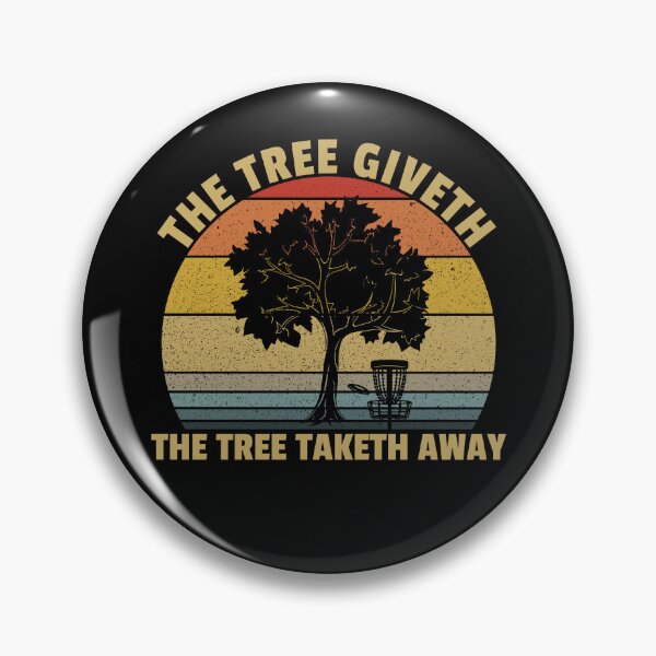 Artikelvorschau, The Tree Giveth The Tree Taketh Away Retro Sunset Disc Golf Gear entworfen und verkauft von DynamicDesign.