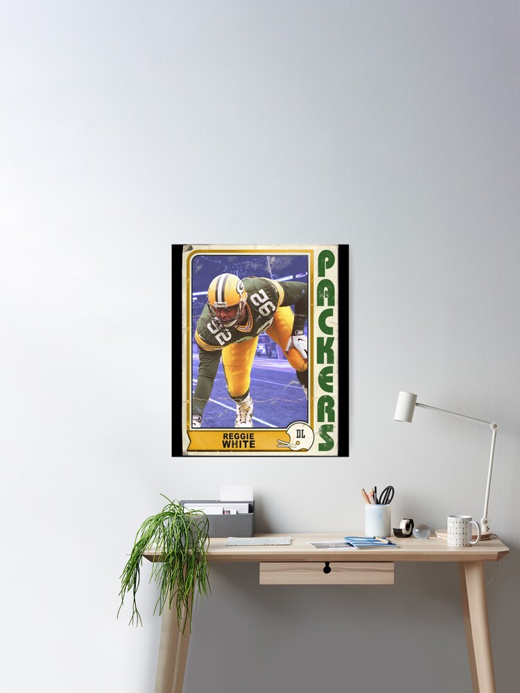 Retro Green Bay Packers Reggie White Trading Card  Poster for Sale by  Ailurophile71