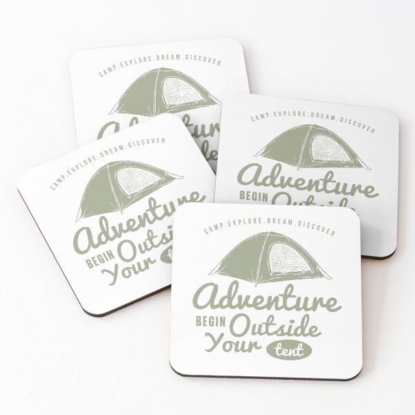 Item preview, Adventure Begin Outside Your Tent designed and sold by Tia-Ako.
