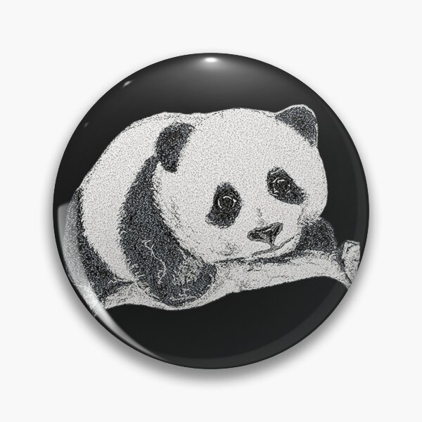 Item preview, Machine embroidery, Cute Embroidered Panda Bear, Stitch crafting, unique embroidered art designed and sold by RudolphBarnard.