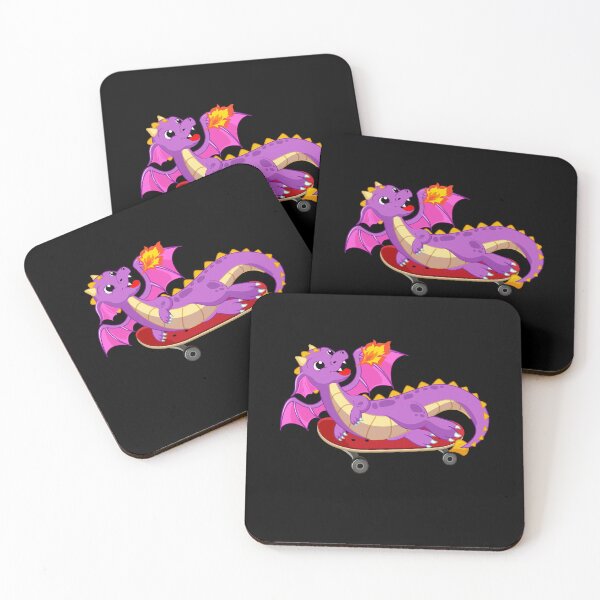 Item preview, Dragon Playing Skateboard ,Funny Good Dragon Skateboarding Lovers Purple Design designed and sold by pedrored369.