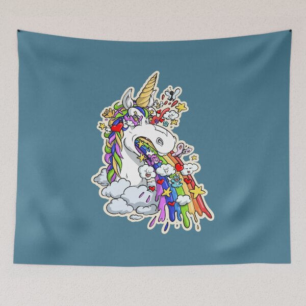 Item preview, Unicorn, little colorful vomit designed and sold by TomiAx.