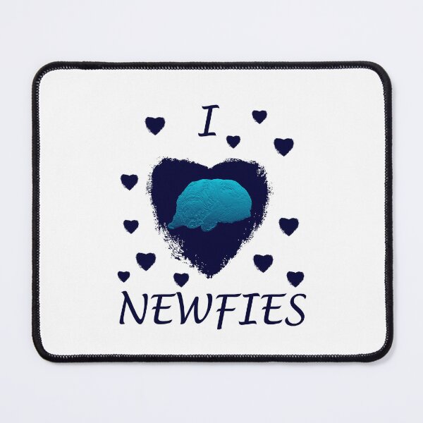 Item preview, Dog Newfoundland dog blue heart designed and sold by Moonyflower.