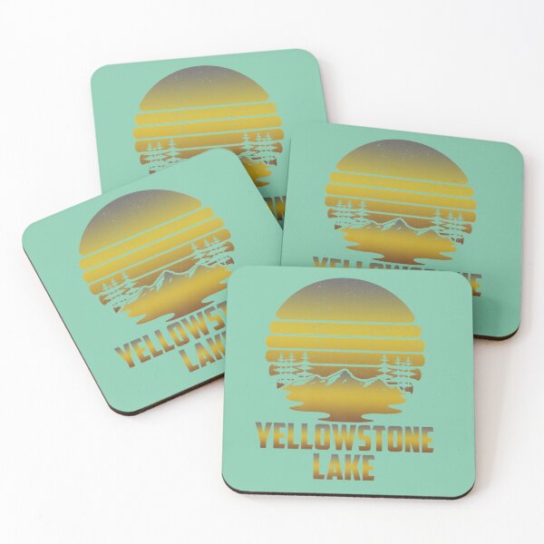 Item preview, Yellowstone Lake Camping Wilderness Fisherman Nature Lakes  designed and sold by ufodinosaur.