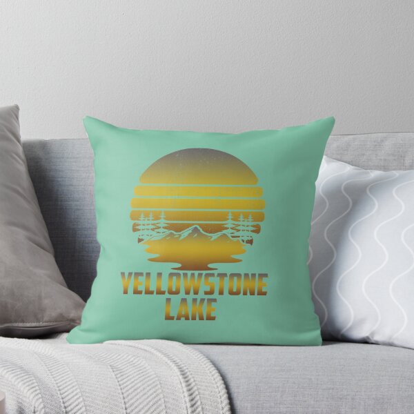 Item preview, Yellowstone Lake Camping Wilderness Fisherman Nature Lakes  designed and sold by ufodinosaur.