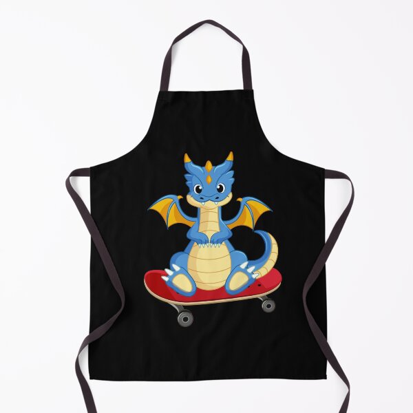 Item preview, Dragon Playing Skateboard ,Funny Good Dragon Skateboarding Lovers Blue Design designed and sold by pedrored369.