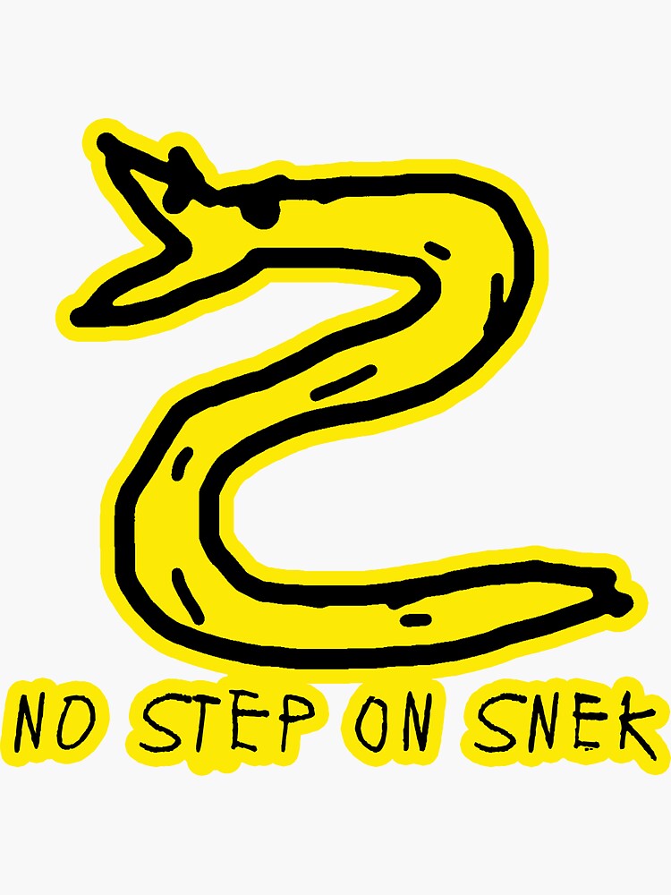 No step on snek Decal - Full Color