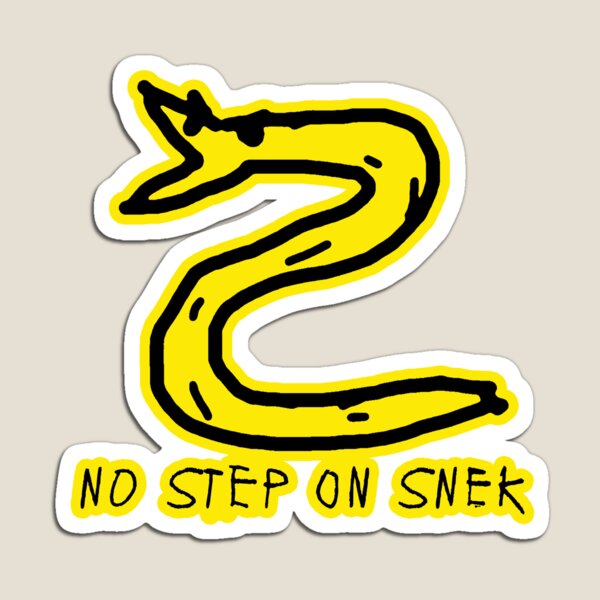 No Step On Snek! | Funny Don't Tread on Me Sticker | High Quality Vinyl  Sticker