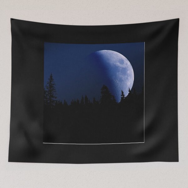 Item preview, Mysterious Large Moon in Dark Night Cool For guys Chiffon Top designed and sold by gregoryfrank1.