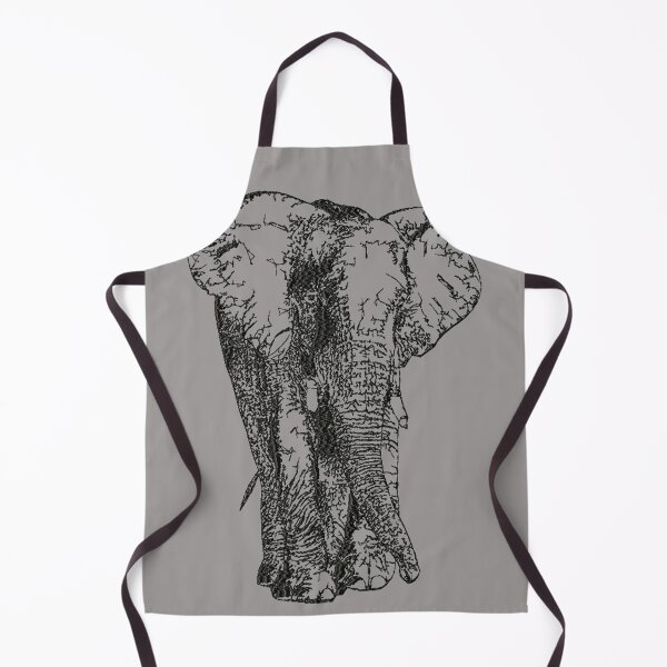 Item preview, Machine embroidery, Embroidered Monochrome Elephant, Stitch crafting, unique embroidered art designed and sold by RudolphBarnard.