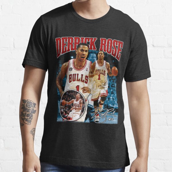 Vintage Derrick Rose Tshirt Basketball Player MVP Merchandise 