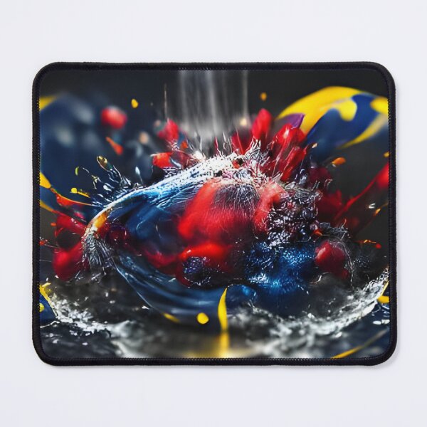 Item preview, AQUEOUS ART - BLUE, RED, YELLOW designed and sold by AqueousAI.