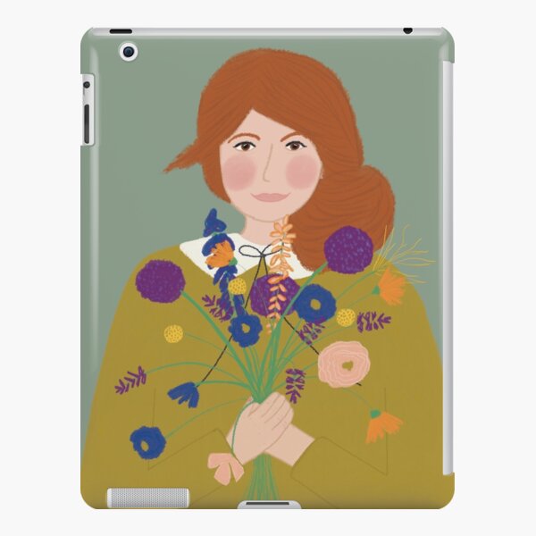 flower girl portrait vintage look  iPad Snap Case
