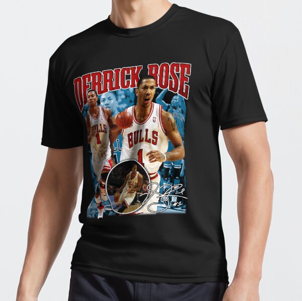Derrick Rose Mvp Chicago Basketball Signature Vintage Retro 80s 90s Bootleg  Unisex T-Shirt - Teeruto