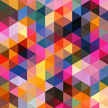 Artwork thumbnail, Coloured Triangles by trashdesign