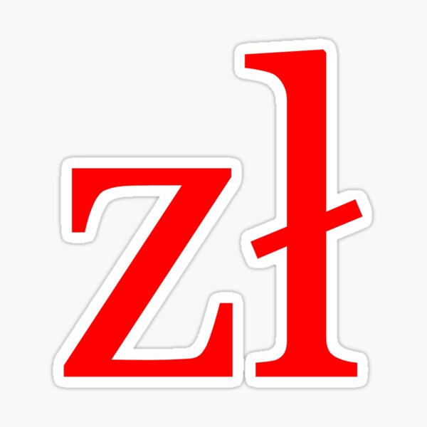Item preview, Poland zloty currency symbol designed and sold by Travellerz.