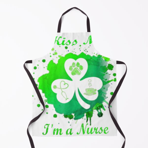 Item preview, Kiss Me I'm A Nurse Irish St Patrick's Day Lucky Shamrock designed and sold by selimane.