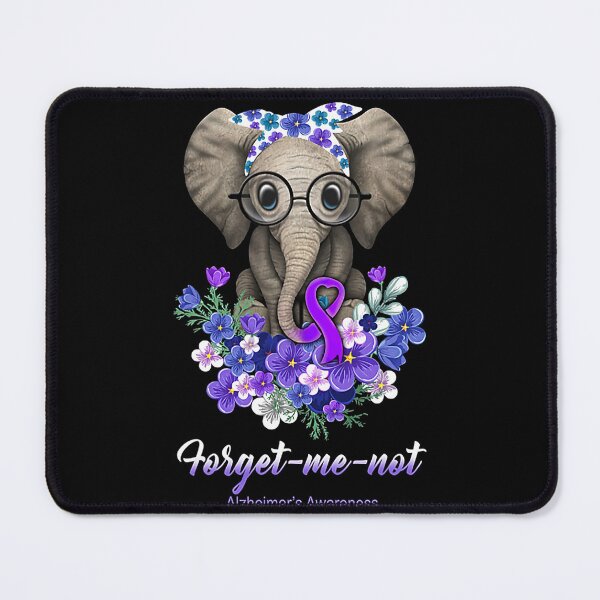 Item preview, Forget Me Not Alzheimer's Awareness Elephant Flower designed and sold by blakerollins.