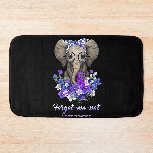 Item preview, Forget Me Not Alzheimer's Awareness Elephant Flower designed and sold by blakerollins.