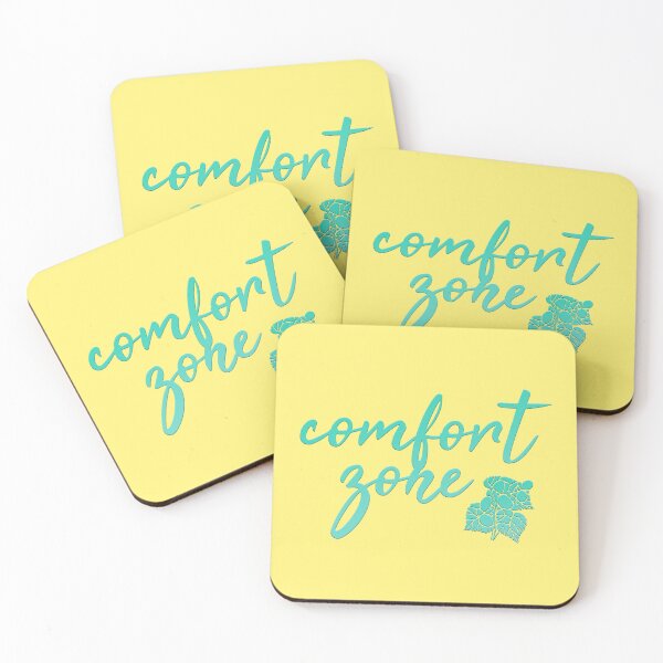 Item preview, Comfort zone text with flower  designed and sold by nigmatillium.