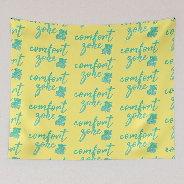 Item preview, Comfort zone text with flower  designed and sold by nigmatillium.