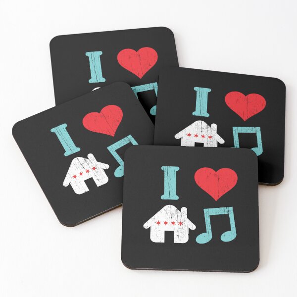 Item preview, I Love House Music Chicago Themed EDM designed and sold by mBshirts.