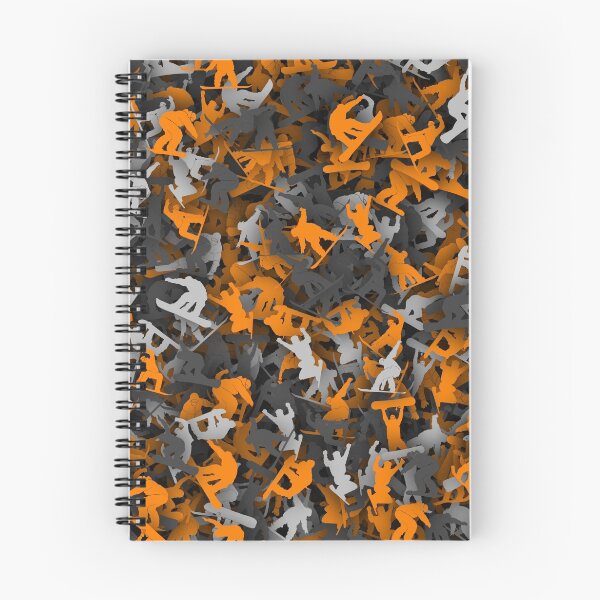 Item preview, Snowboarding orange grey camouflage designed and sold by dima-v.
