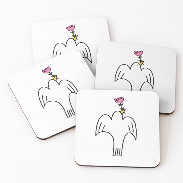 Item preview, peace dove with rose designed and sold by annafokina.