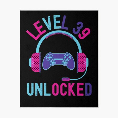  Level 39 Unlocked 39 Years Old Gamer 39th Birthday Gaming  T-Shirt : Clothing, Shoes & Jewelry