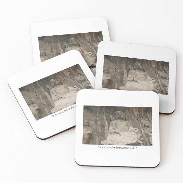Item preview, Fantasy Fun Image of Buddhist Wall Carving on Avoiding Mistakes Novelty Quotation  designed and sold by NovawayDirect.