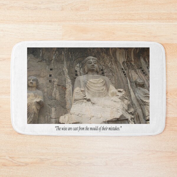 Item preview, Fantasy Fun Image of Buddhist Wall Carving on Avoiding Mistakes Novelty Quotation  designed and sold by NovawayDirect.