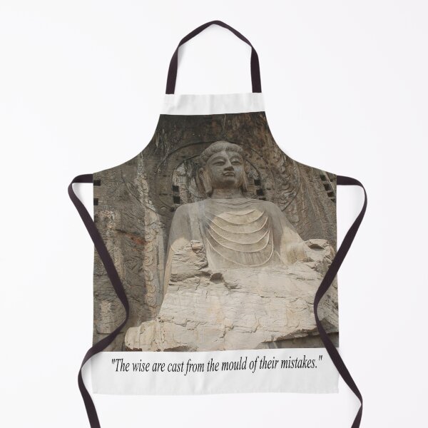 Item preview, Fantasy Fun Image of Buddhist Wall Carving on Avoiding Mistakes Novelty Quotation designed and sold by NovawayDirect.