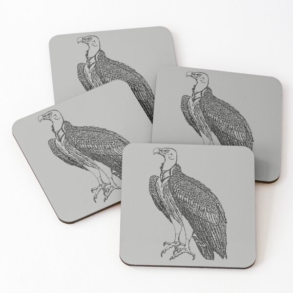 Item preview, Machine embroidery, Monochrome Embroidered Vulture, Stitch crafting, unique embroidered art designed and sold by RudolphBarnard.