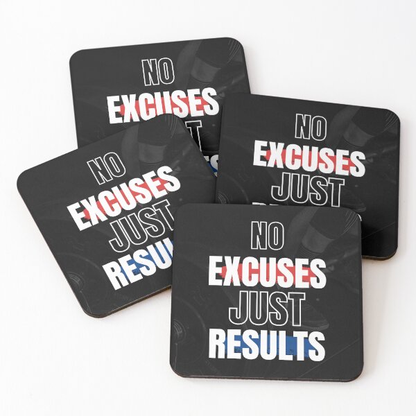 Item preview, No Excuses Just Results  designed and sold by zohirkk.