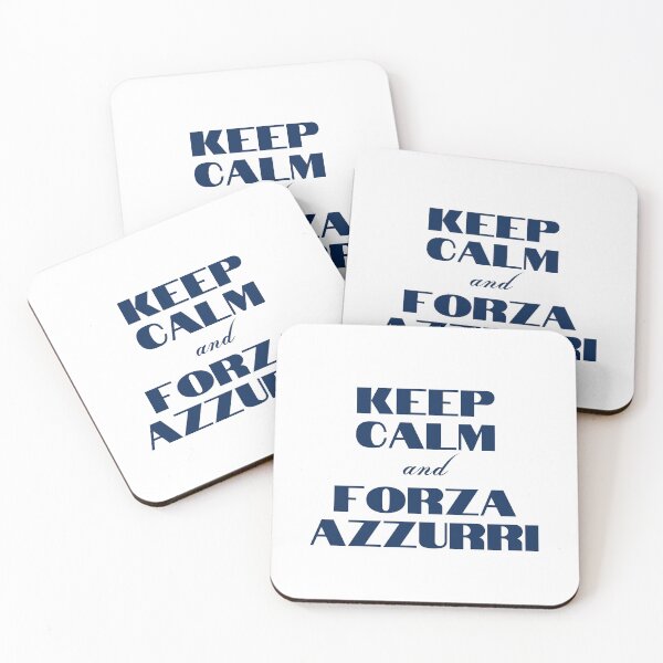 Item preview, Keep Calm and Forza Azzurri designed and sold by YourMinimalist-.