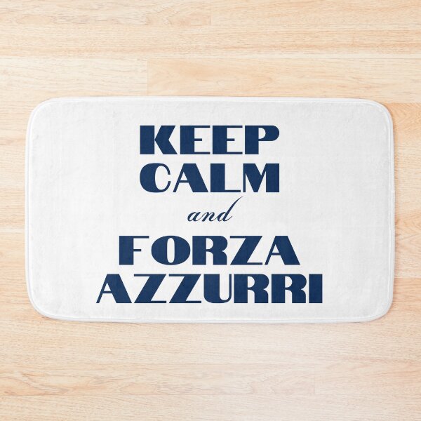 Item preview, Keep Calm and Forza Azzurri designed and sold by YourMinimalist-.