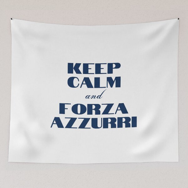 Item preview, Keep Calm and Forza Azzurri designed and sold by YourMinimalist-.