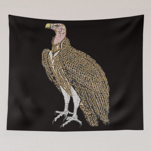 Item preview,  Machine embroidery, Wild life Embroidered Vulture, Stitch crafting, unique embroidered art designed and sold by RudolphBarnard.