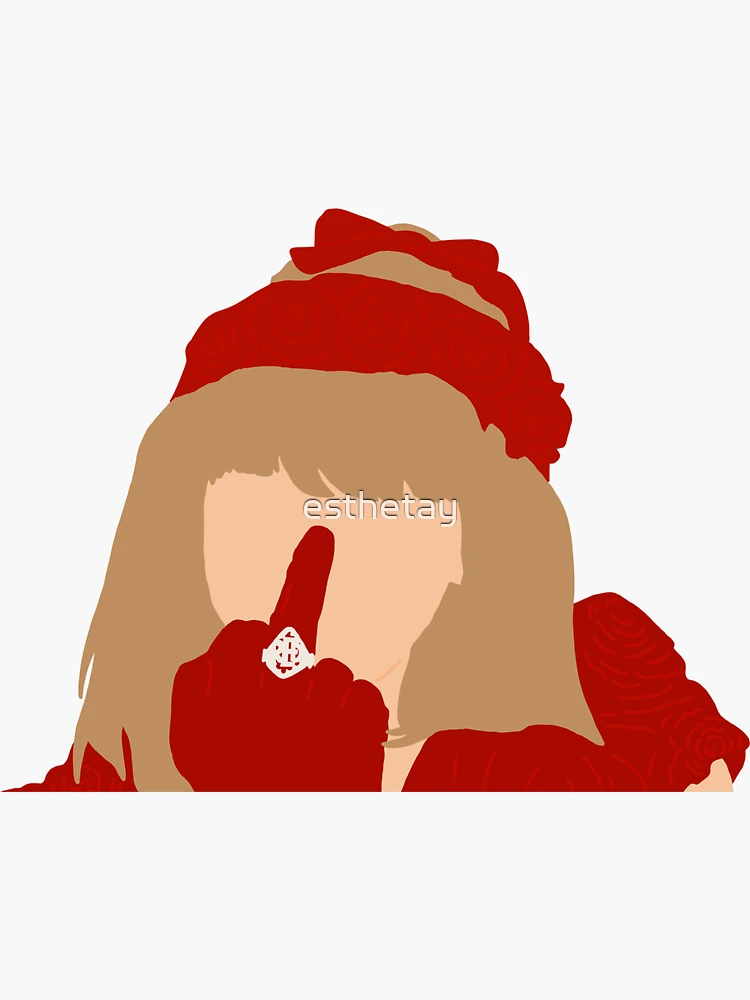 Taylor Swift Sticker - Red Sticker - I Bet You Think About Me Sticker –  Magical by Marissa