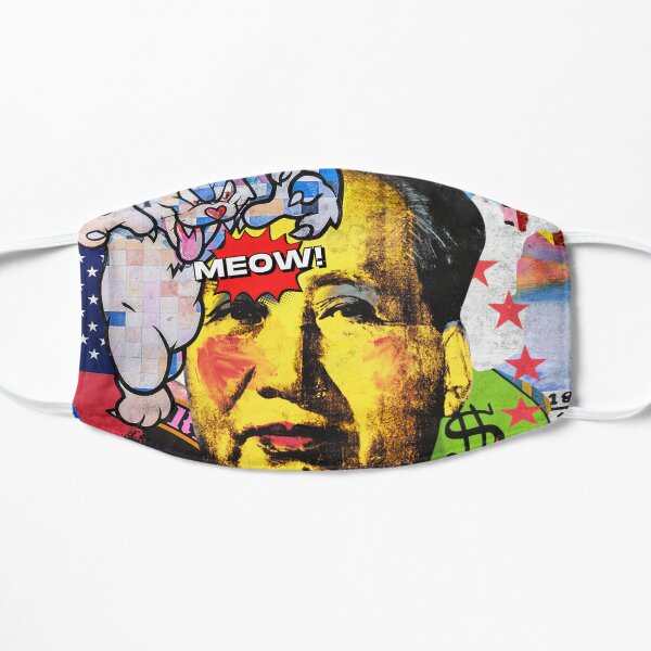 Meow the Mao Flat Mask