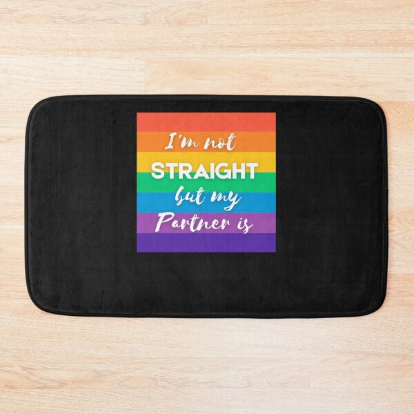 Item preview, I&x27;m Not Straight, But My Partner Is Classic T-Shirt Sticker designed and sold by DanielleRichar.
