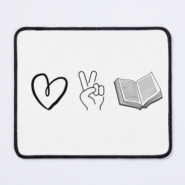 Item preview, LOVE.PEACE.BOOKS.- BOOKNERDS, BOOKWORMS, BOOKLOVERS designed and sold by The Bookworm Store.