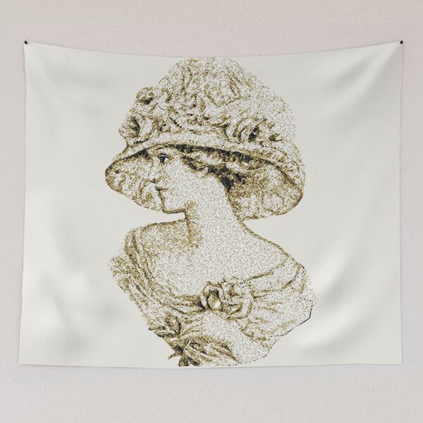 Item preview, Machine Embroidery, Nostalgia Beautiful Embroidered Lady, Stitch crafting, unique embroidered art designed and sold by RudolphBarnard.