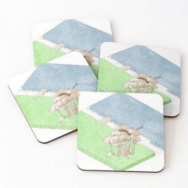Item preview, Isometric Vietnam Wooden Bridge 2 and Banya Tree 2 - Green and Blue designed and sold by ravenainotenshi.