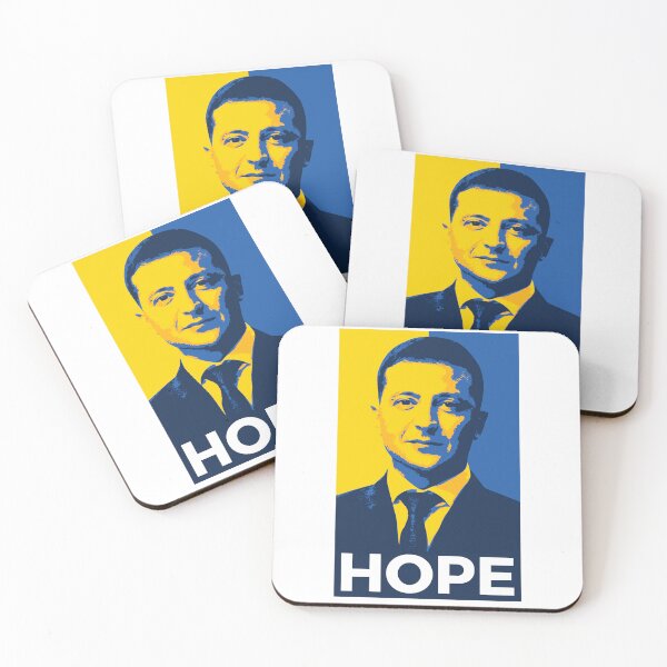Item preview, Ukraine President Volodymyr Zelensky Hope  designed and sold by The Junto Shop.